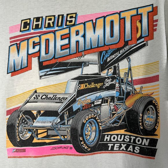 Vintage |‎ Chris McDermott 3c Houston Texas Challenge Racing Team Size XL - Picture 2 of 13